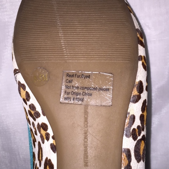 INC Palomeleo Leopard Ballet Flats - Picture 6 of 8